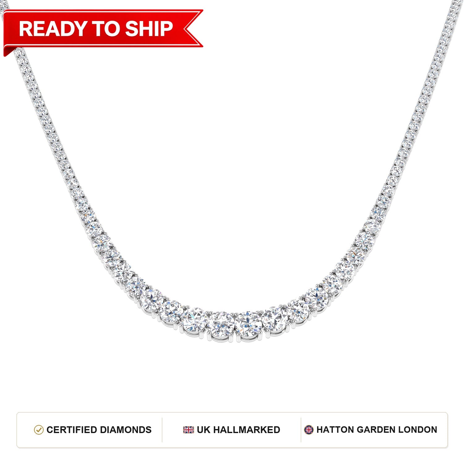 Lab grown diamond tennis bracelet