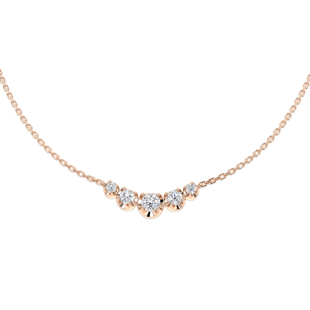 Anura Diamond Drop Necklace 0.33ct to 0.75ct Gold Platinum