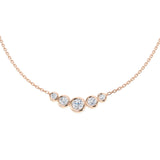 Anury Diamond Drop Necklace 0.33ct Gold Platinum