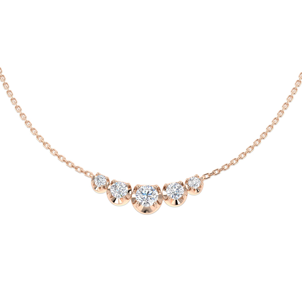 Anura Diamond Drop Necklace 0.33ct to 0.75ct Gold Platinum