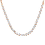 Aquae Cluster Diamond Necklace 5ct to 8ct Gold Platinum