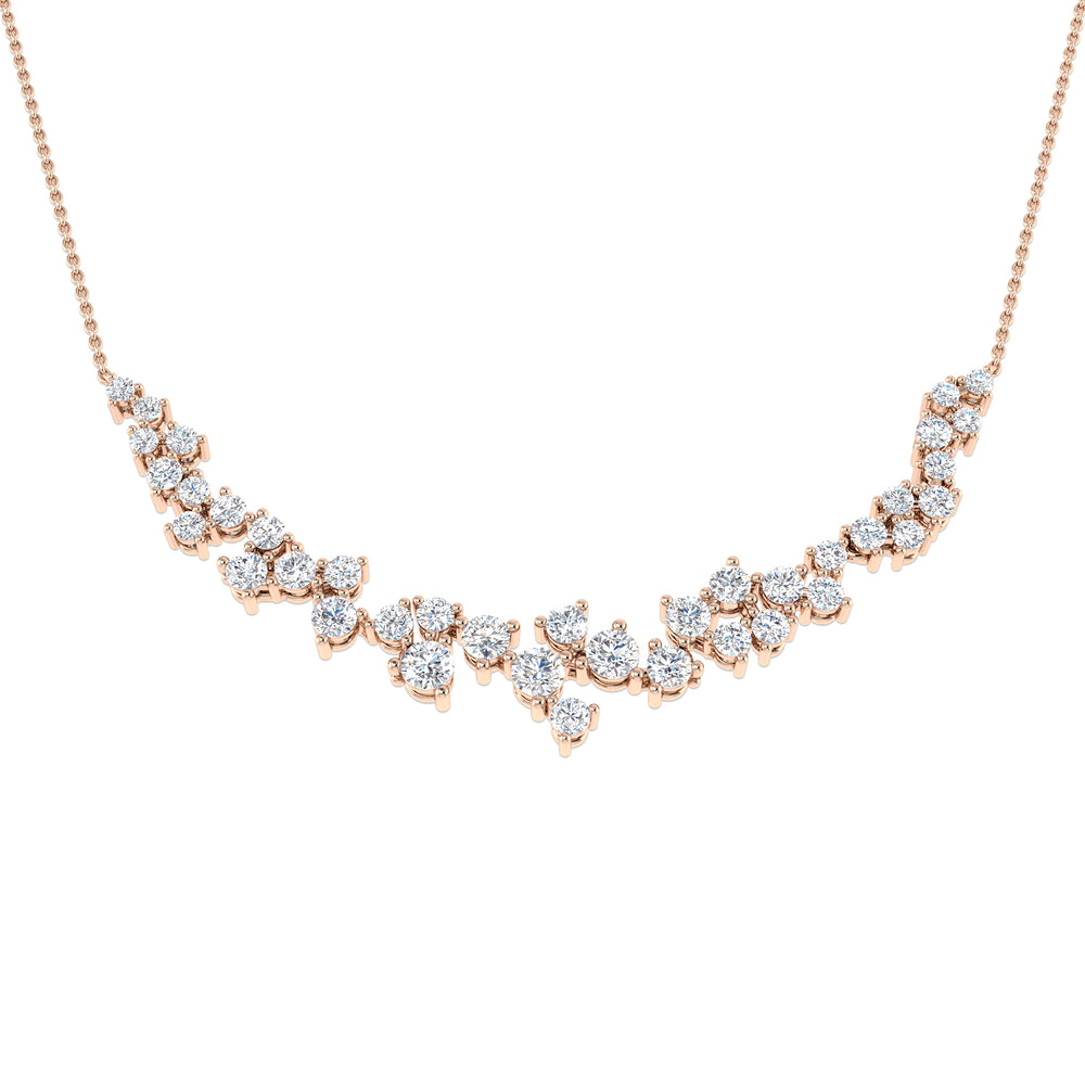 Auris Diamond Necklace Fancy 2.5ct Gold Platinum