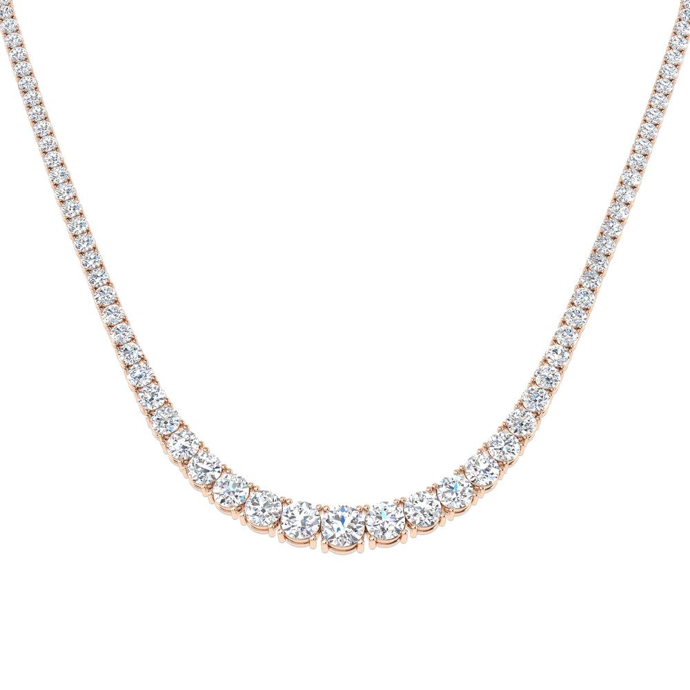Attar Tennis Necklace 7.5ct to 17ct Gold Platinum