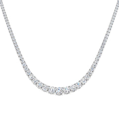 19.9 Carat D-E/VS Lab Grown Diamond Tennis Necklace 9k White Gold Ready To Ship