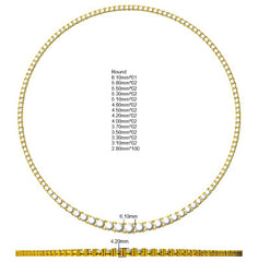 19.9 Carat D-E/VS Lab Grown Diamond Tennis Necklace 9k White Gold Ready To Ship