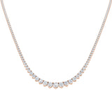 Alum Tennis Necklace 10ct Diamond  Gold Platinum