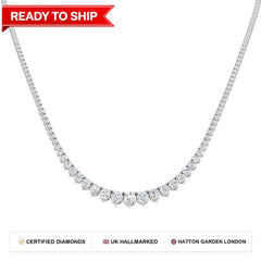 Lab grown diamond tennis bracelet