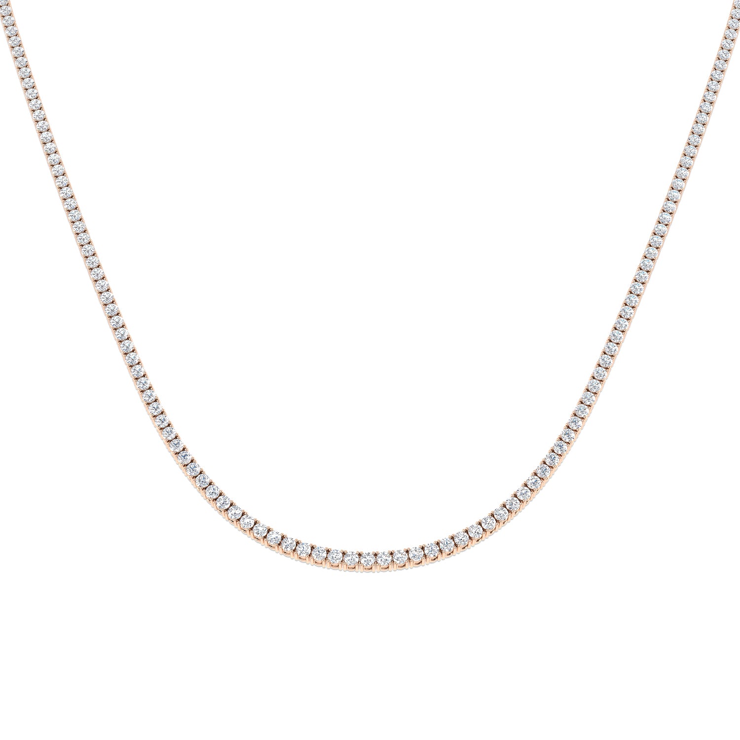 Ancut Tennis Necklace 2.5ct to 29ct Diamond Gold Platinum