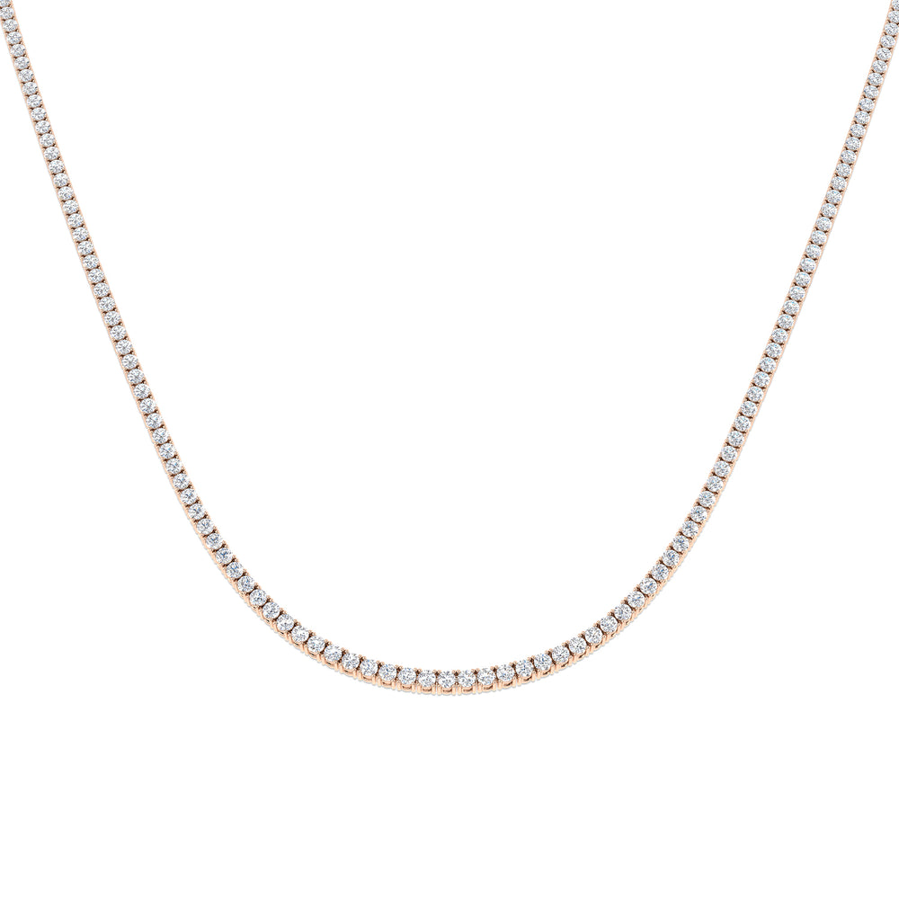 Ancut Tennis Necklace 2.5ct to 29ct Diamond Gold Platinum
