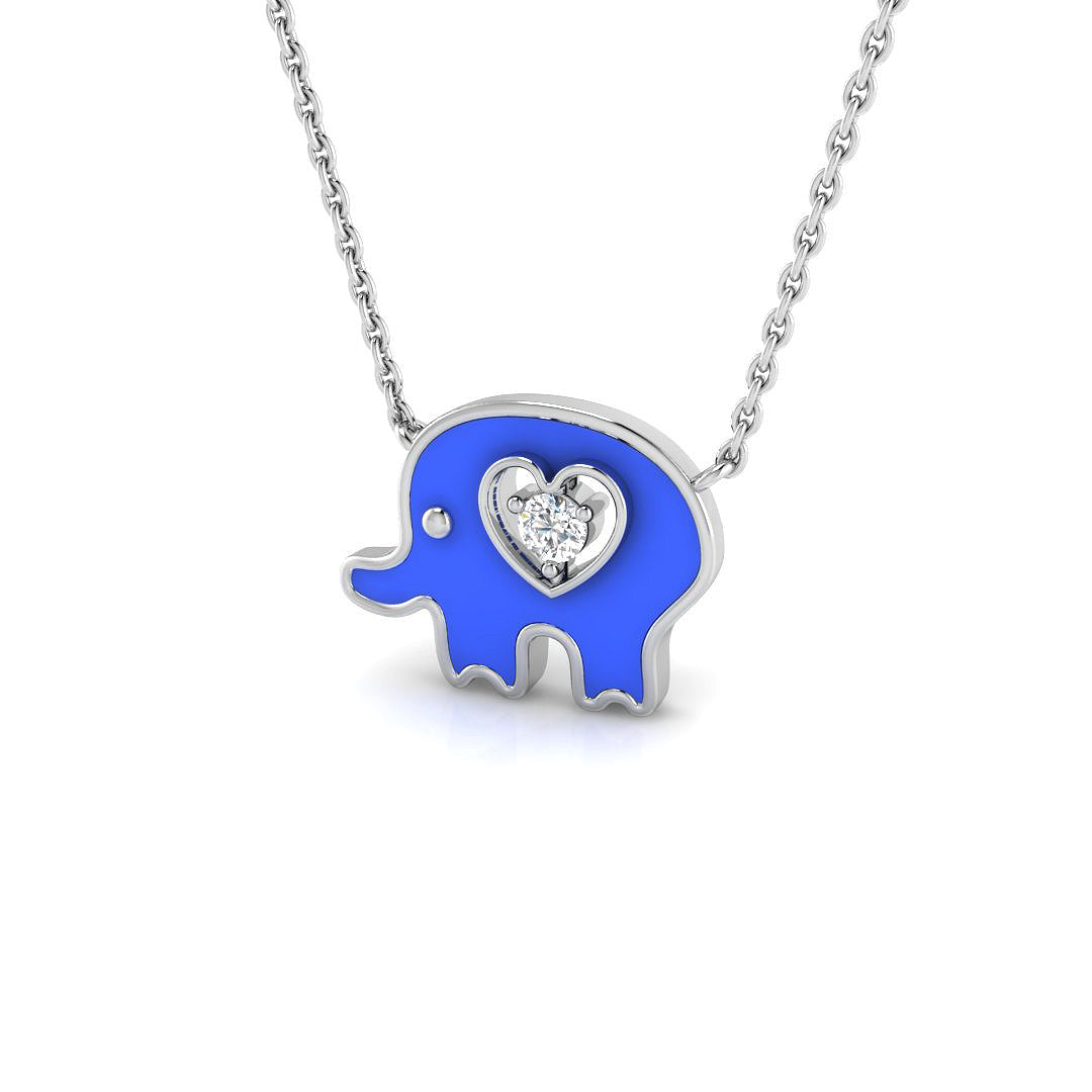 Blink Necklace Diamond 0.15ct Gold Platinum