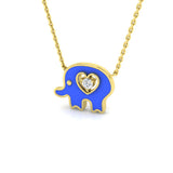 Blink Necklace Diamond 0.15ct Gold Platinum