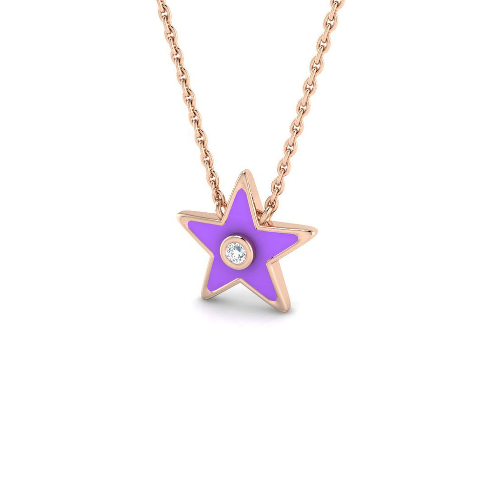 Blase Diamond Necklace 0.1ct Gold and Platinum