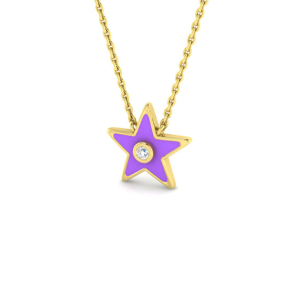 Blase Diamond Necklace 0.1ct Gold and Platinum