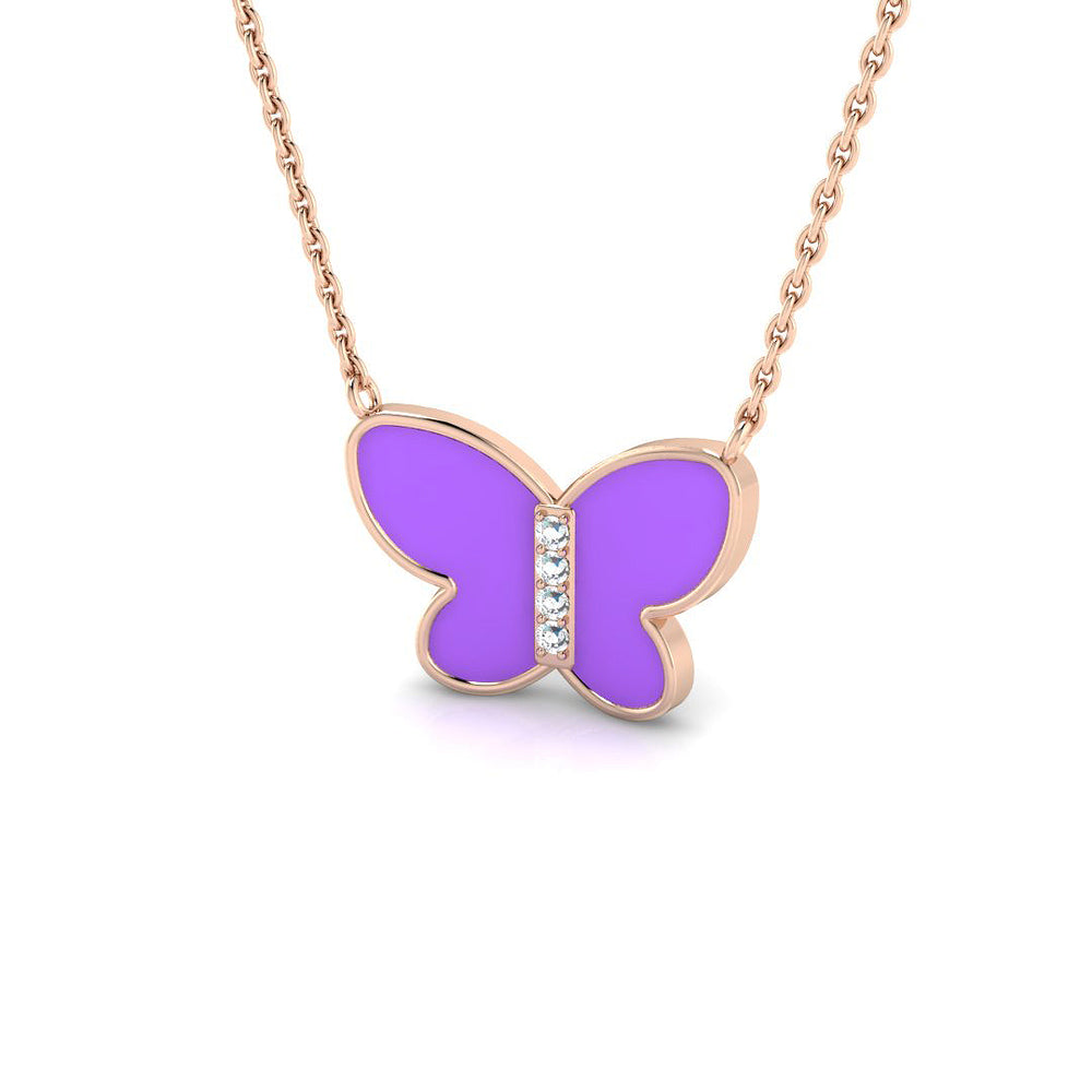 Bland Diamond Necklace 0.2ct Platinum Gold