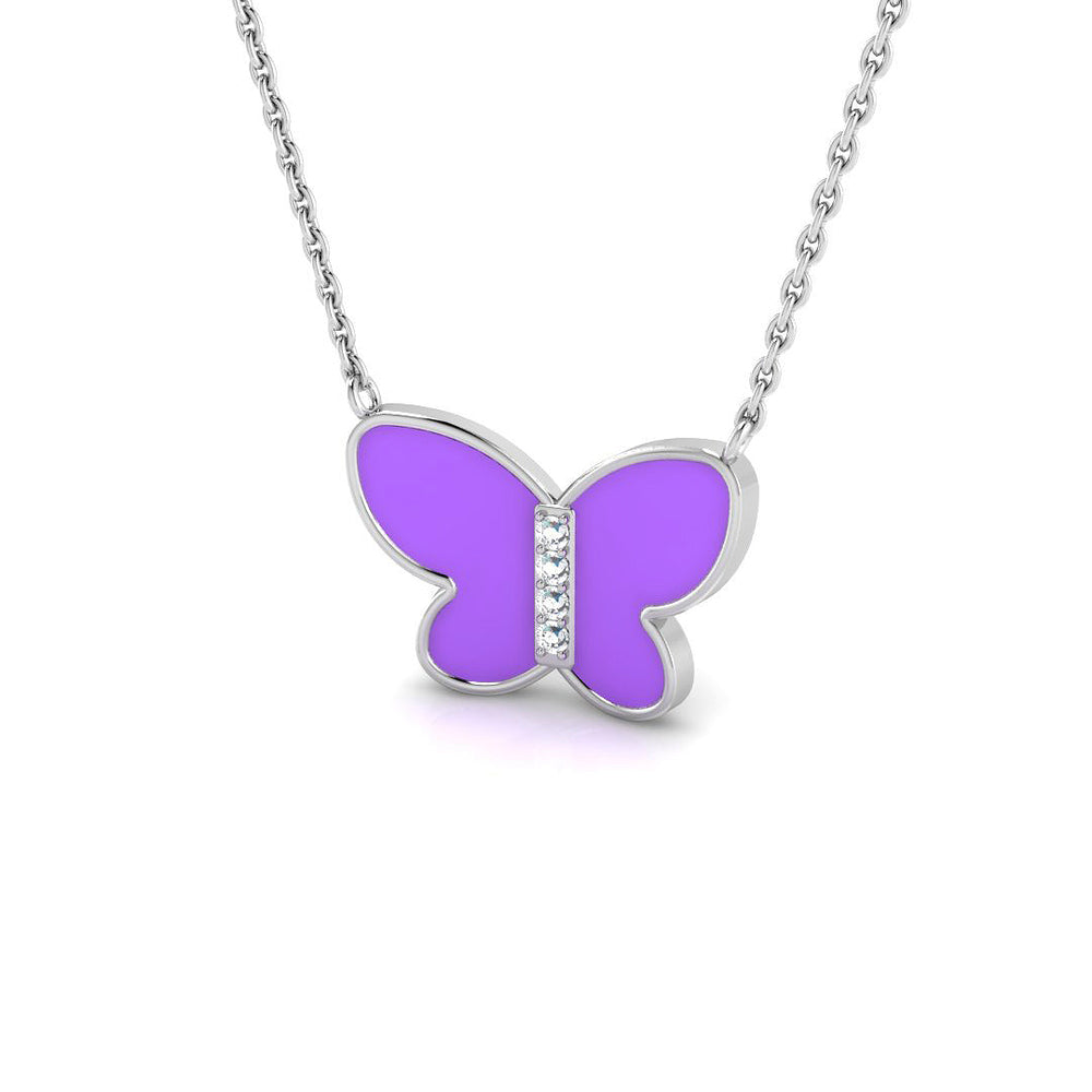 Bland Diamond Necklace 0.2ct Platinum Gold