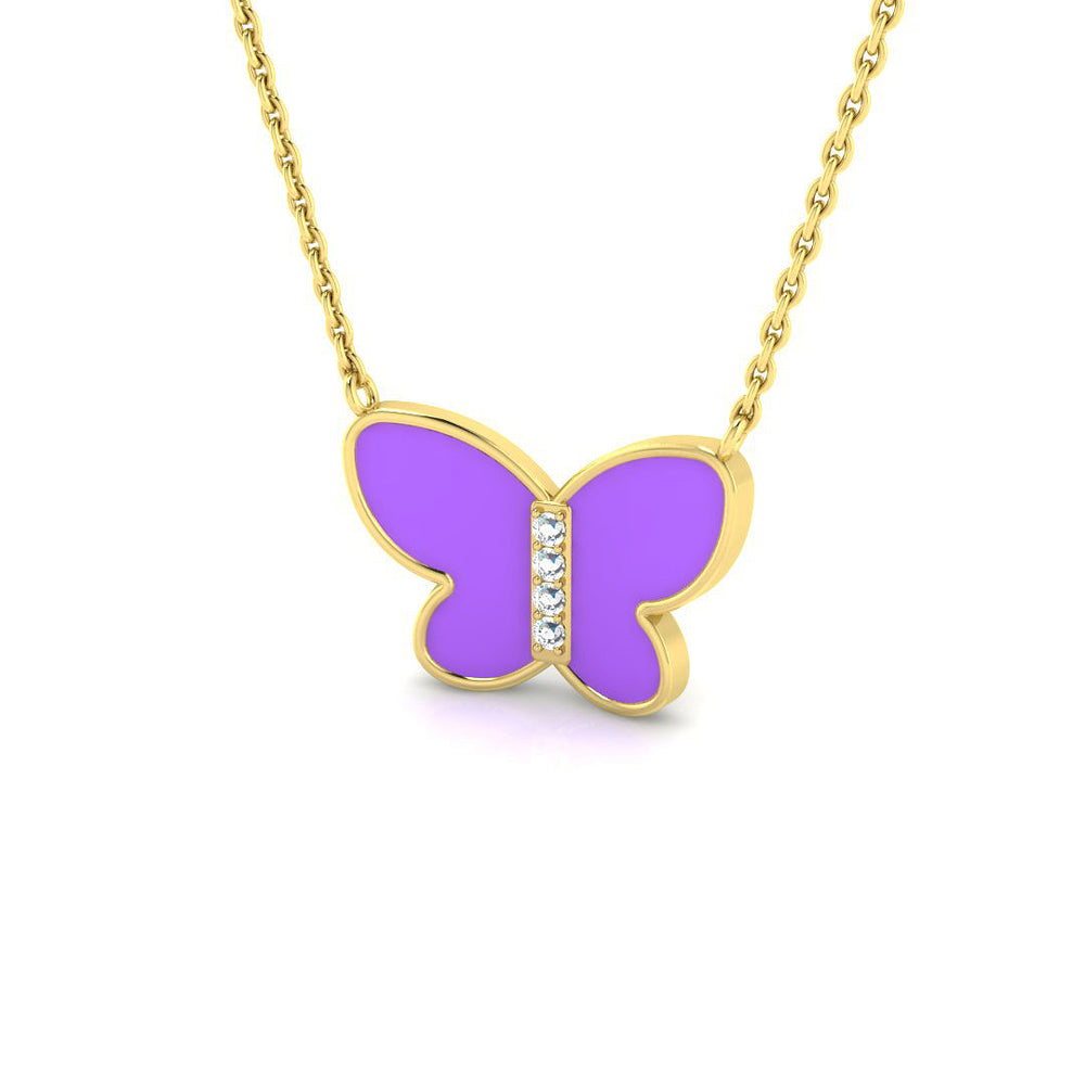 Bland Diamond Necklace 0.2ct Platinum Gold