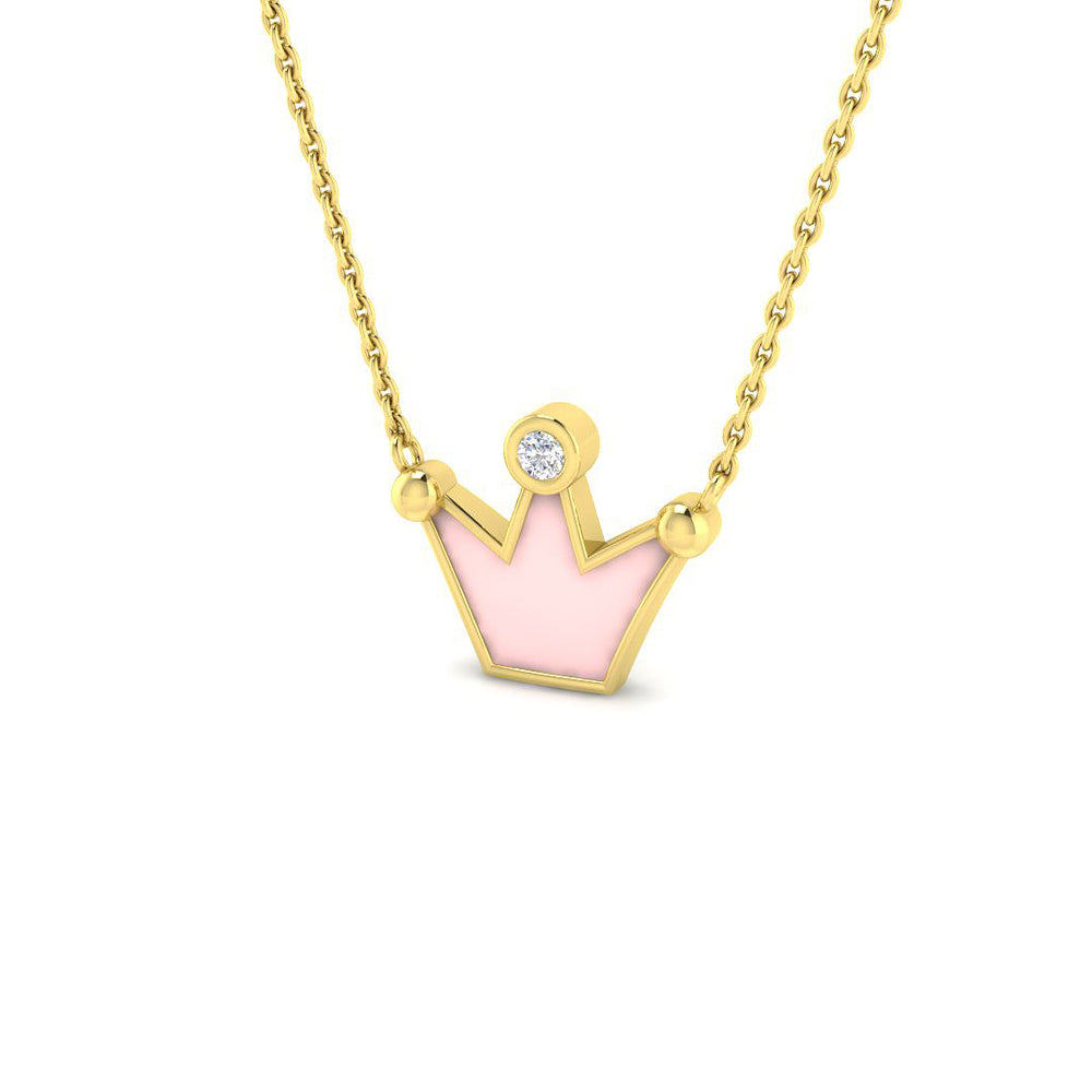Blain Diamond Necklace 0.1ct Gold Platinum