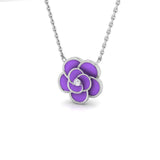 Birch Necklace Diamond 0.15ct Gold Platinum