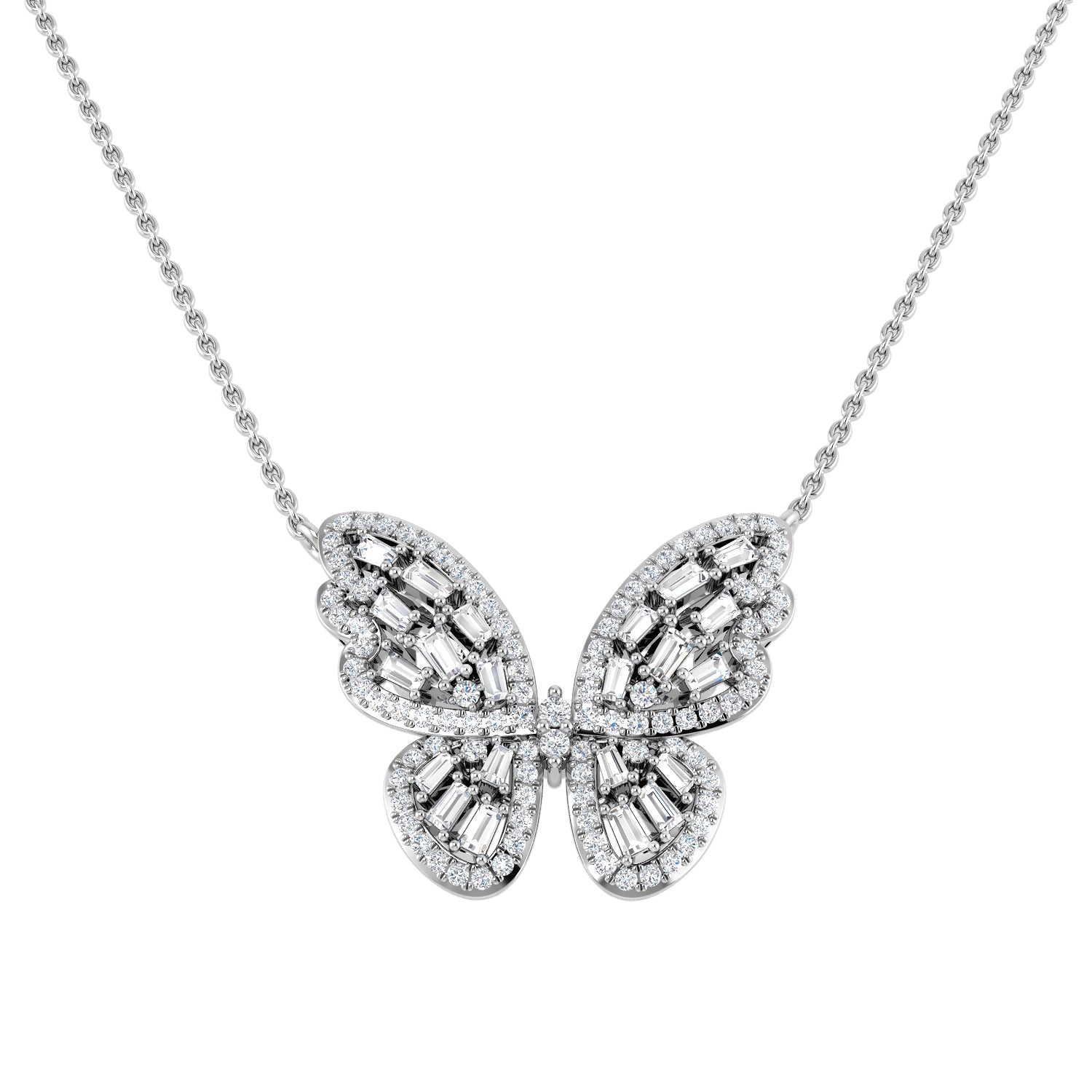Bluet Diamond Necklace 0.5ct Circle Gold Platinum