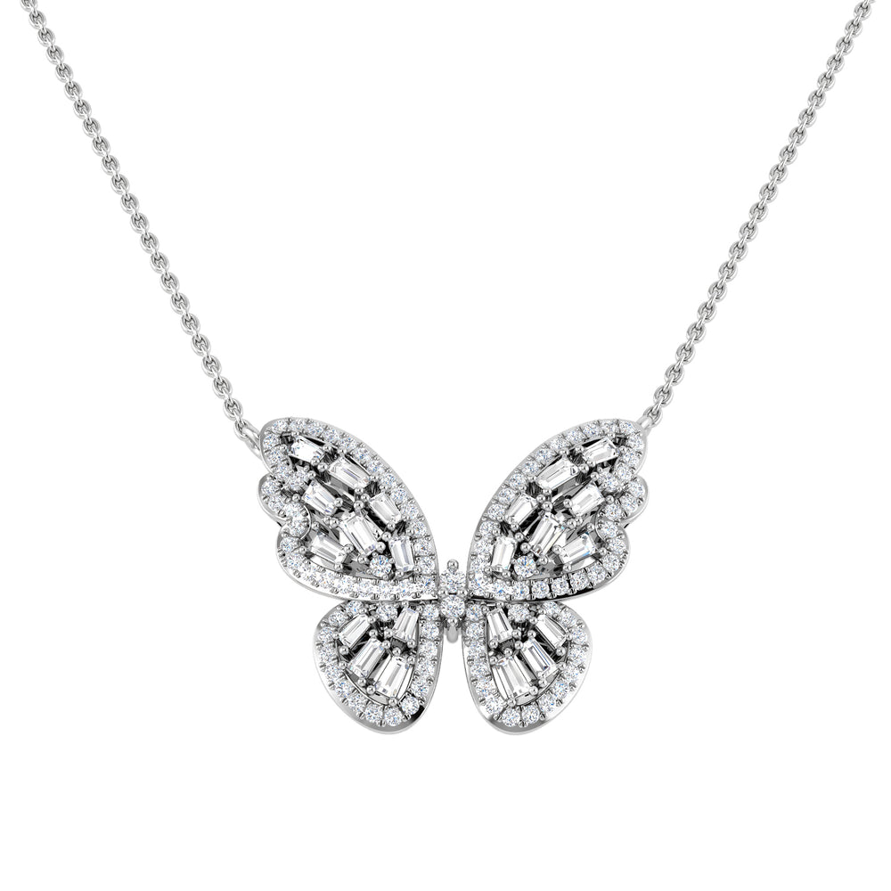 Bluet Diamond Necklace 0.5ct Circle Gold Platinum