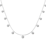 Burro Diamond Spectacle Necklace 0.75ct Gold Platinum
