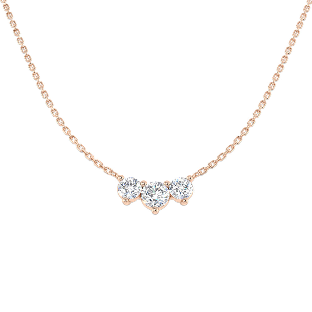 Campo Diamond Drop Necklace 0.5ct to 1ct Gold Platinum