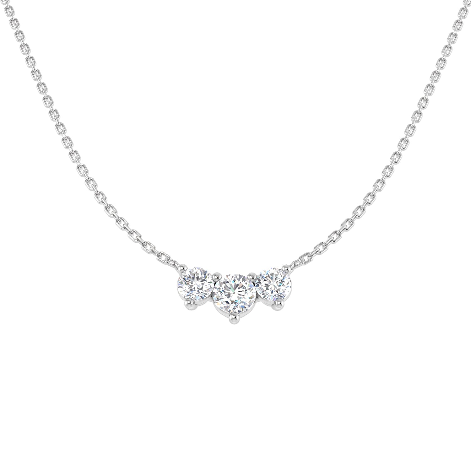 Campo Diamond Drop Necklace 0.5ct to 1ct Gold Platinum