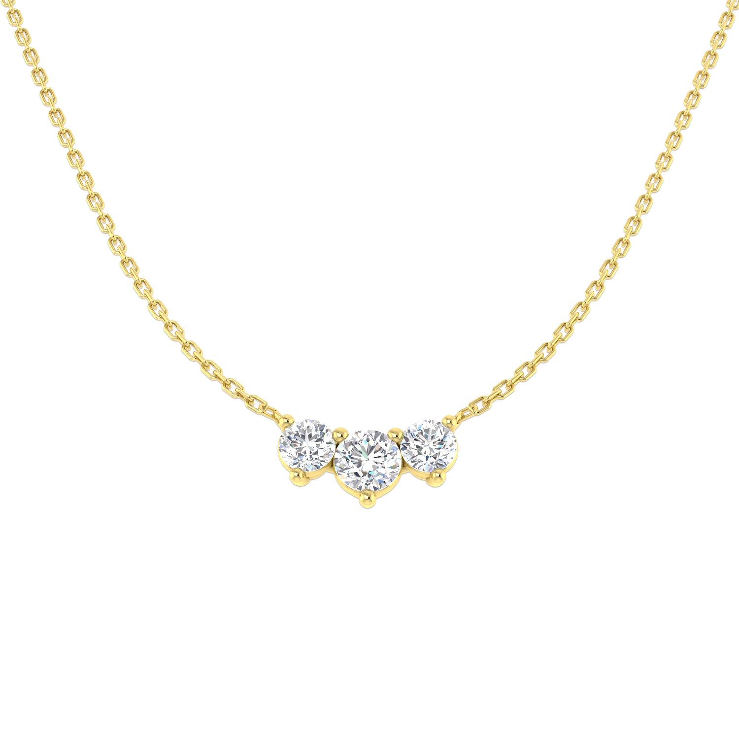 Campo Diamond Drop Necklace 0.5ct to 1ct Gold Platinum