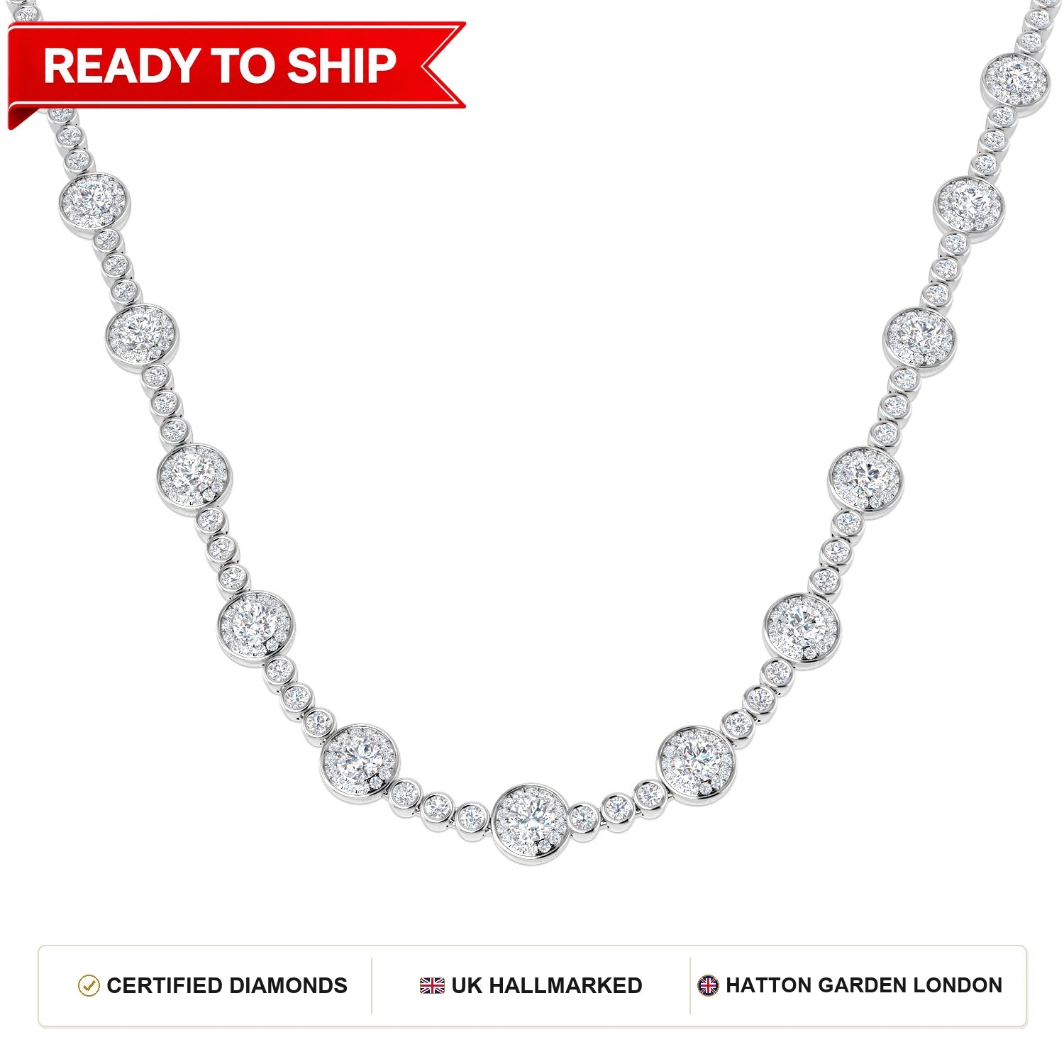 Lab grown diamond tennis bracelet