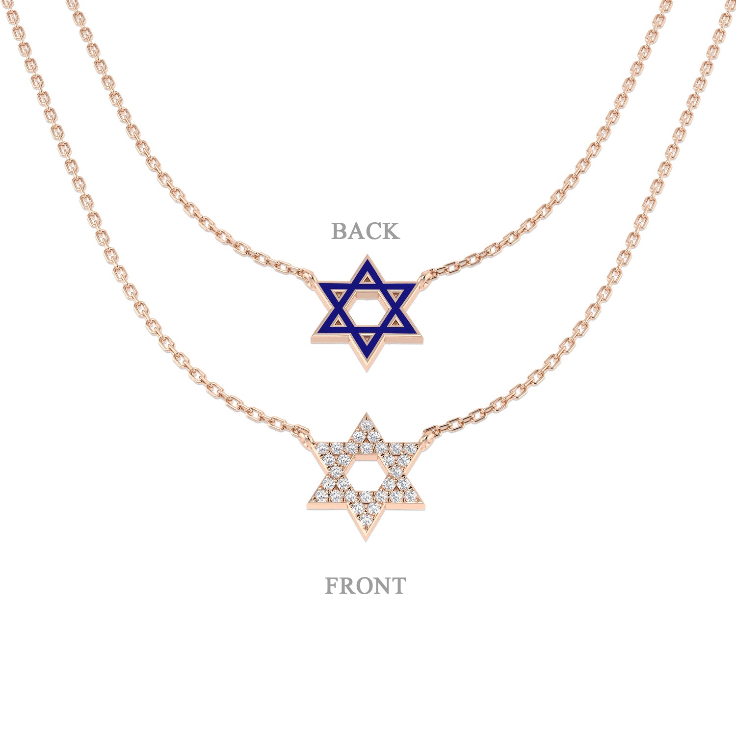 Clack Diamond Necklace Religious 0.25ct Gold Platinum