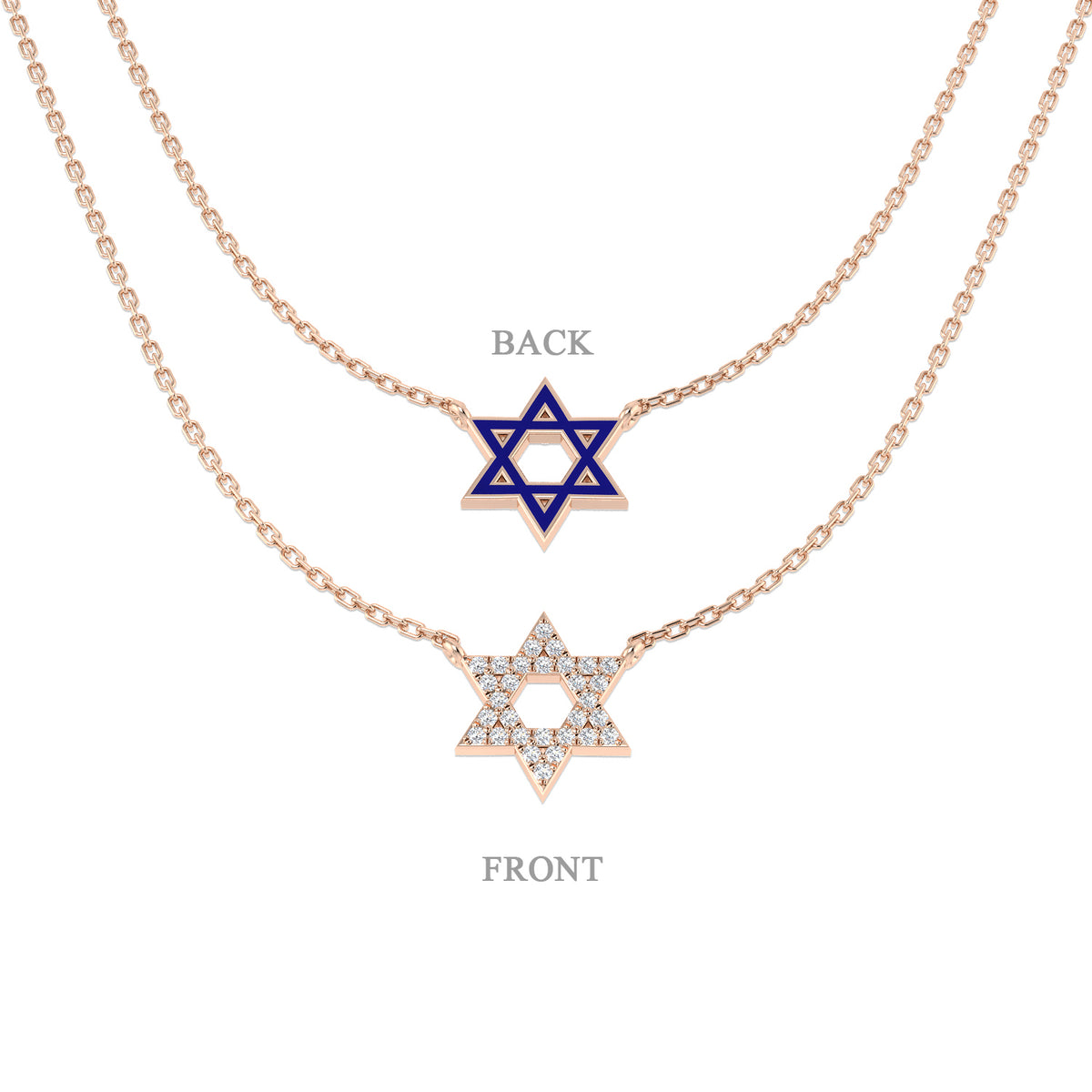 Clack Diamond Necklace Religious 0.25ct Gold Platinum