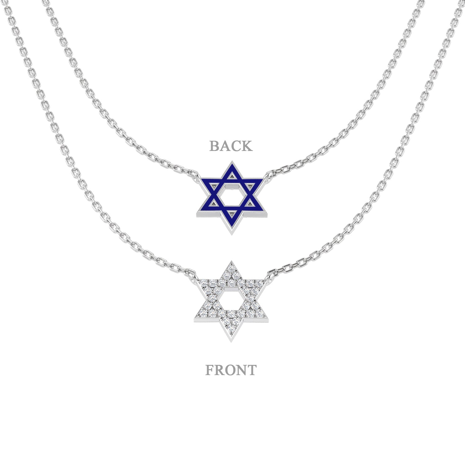 Clack Diamond Necklace Religious 0.25ct Gold Platinum