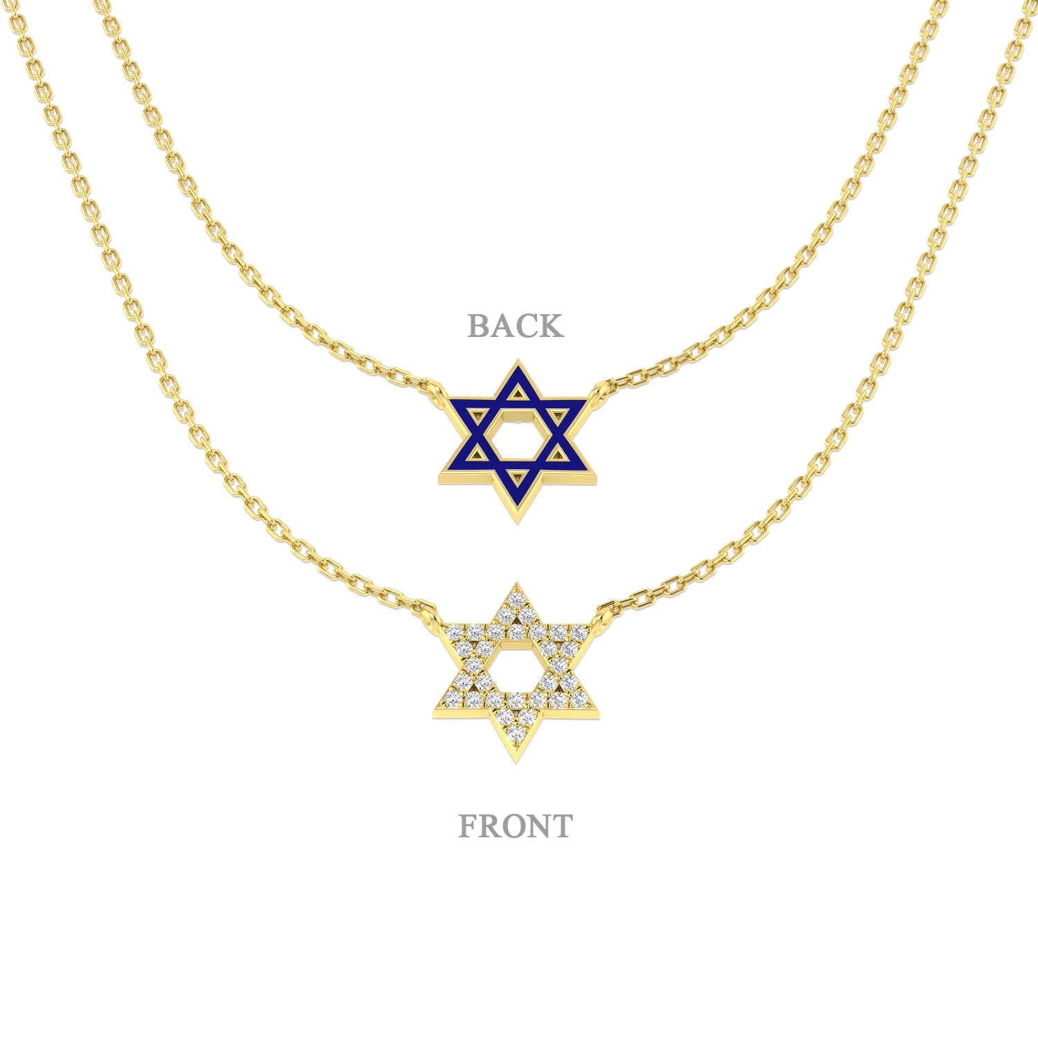 Clack Diamond Necklace Religious 0.25ct Gold Platinum