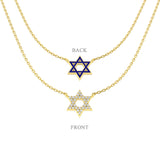 Clack Diamond Necklace Religious 0.25ct Gold Platinum