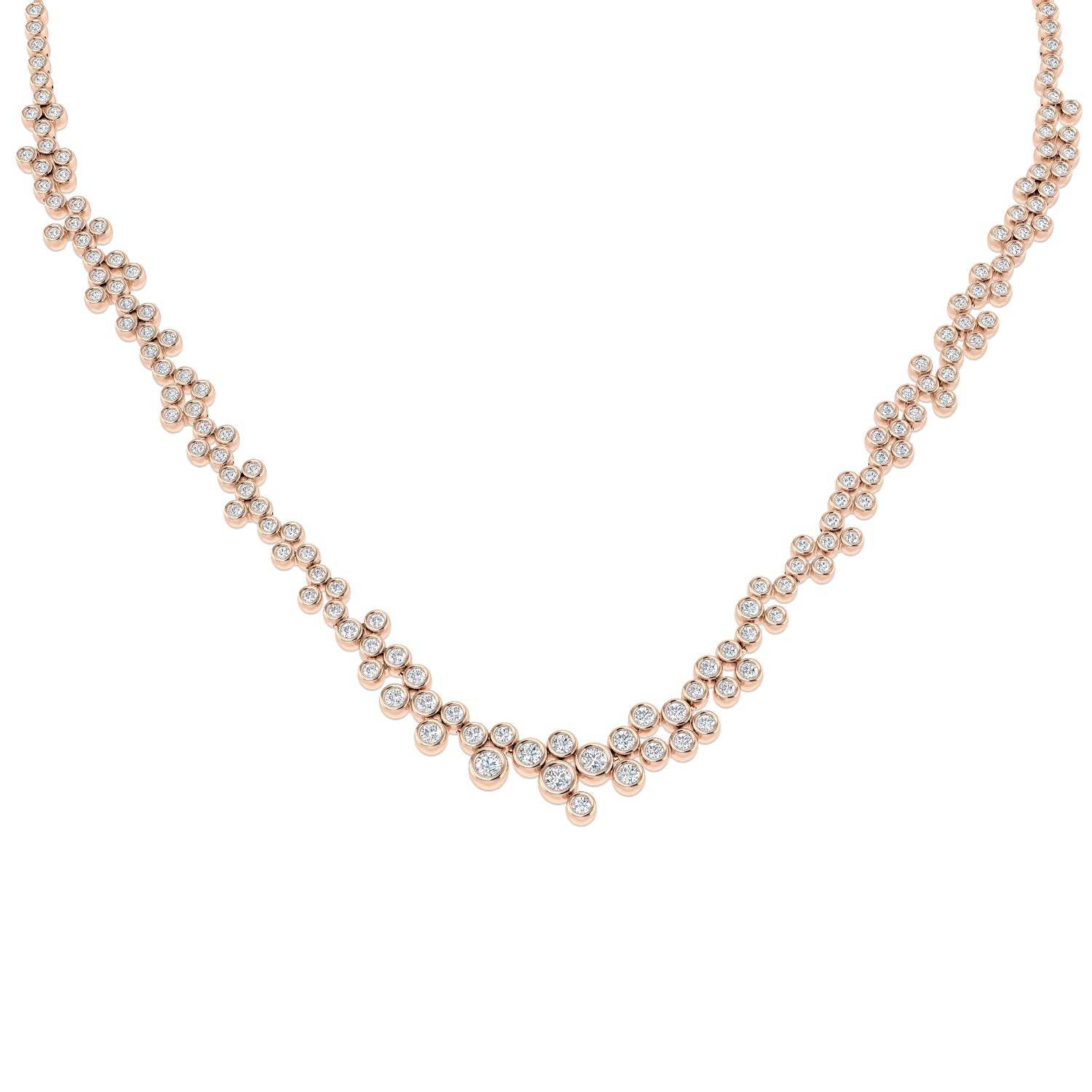 Bloke Diamond Fancy Necklace 7.5ct Gold Platinum