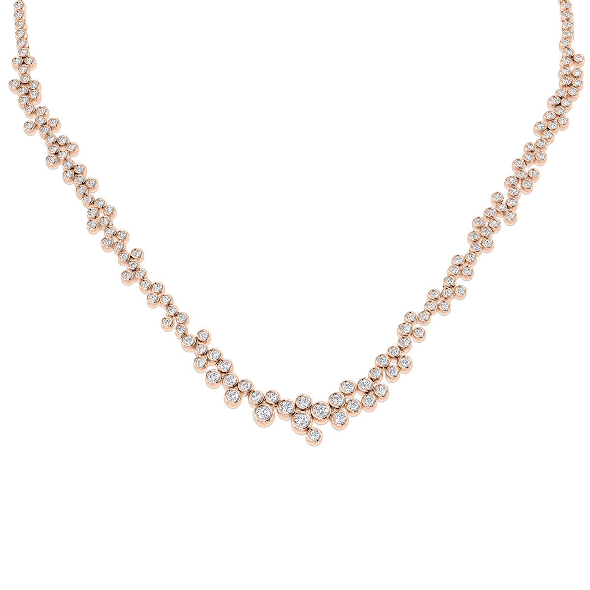 Bloke Diamond Fancy Necklace 7.5ct Gold Platinum