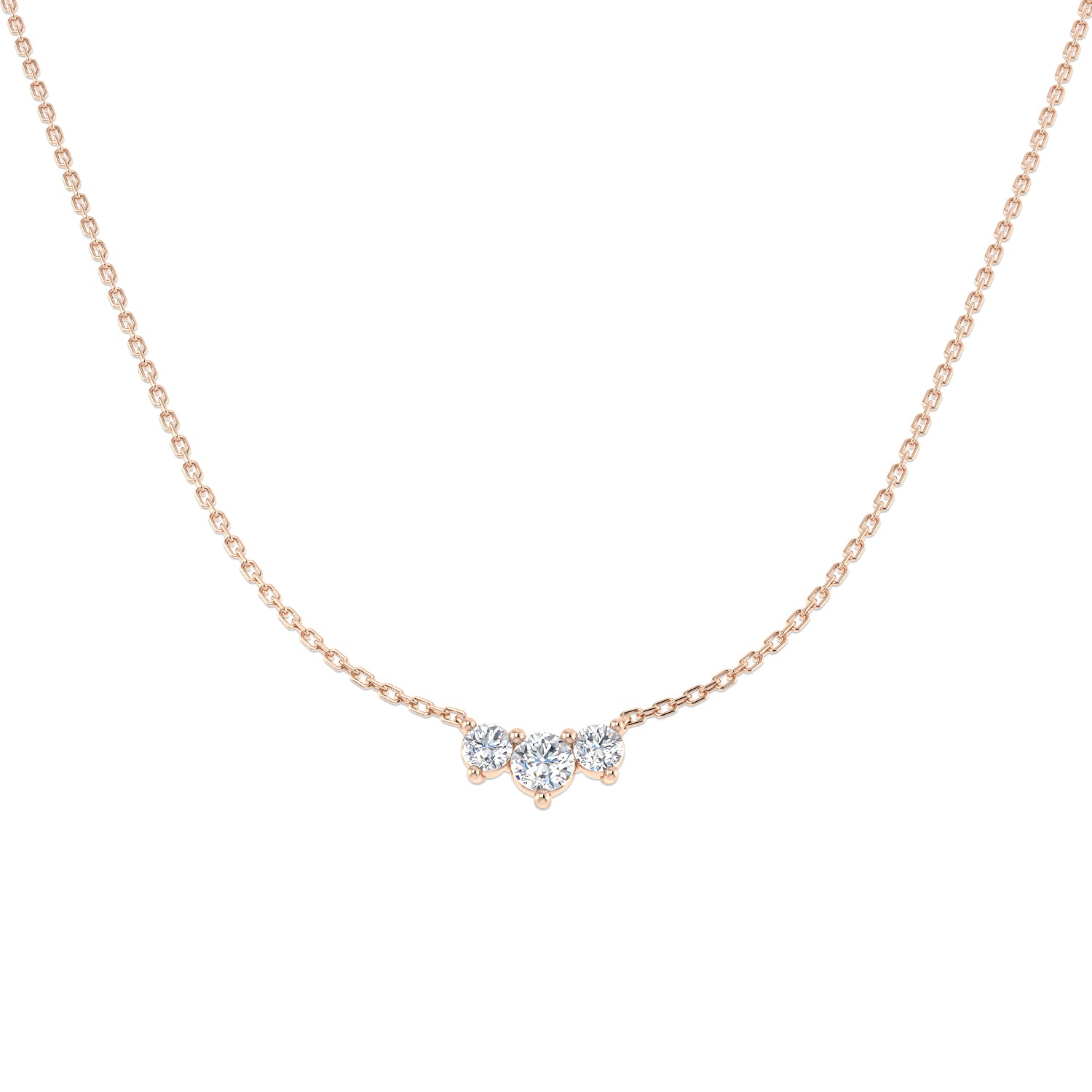 Campo Diamond Drop Necklace 0.5ct to 1ct Gold Platinum