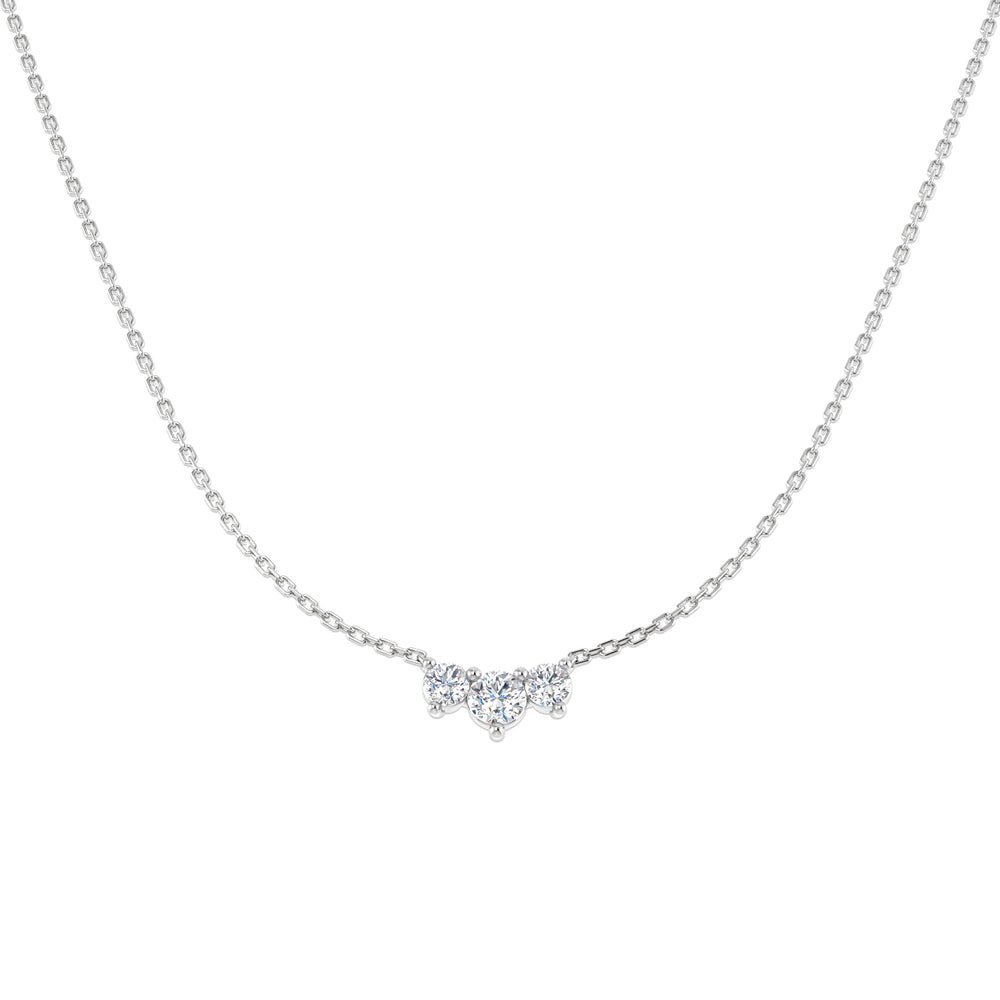 Campo Diamond Drop Necklace 0.5ct to 1ct Gold Platinum