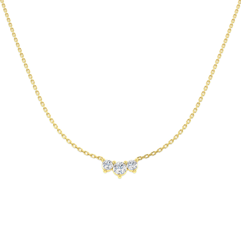 Campo Diamond Drop Necklace 0.5ct to 1ct Gold Platinum