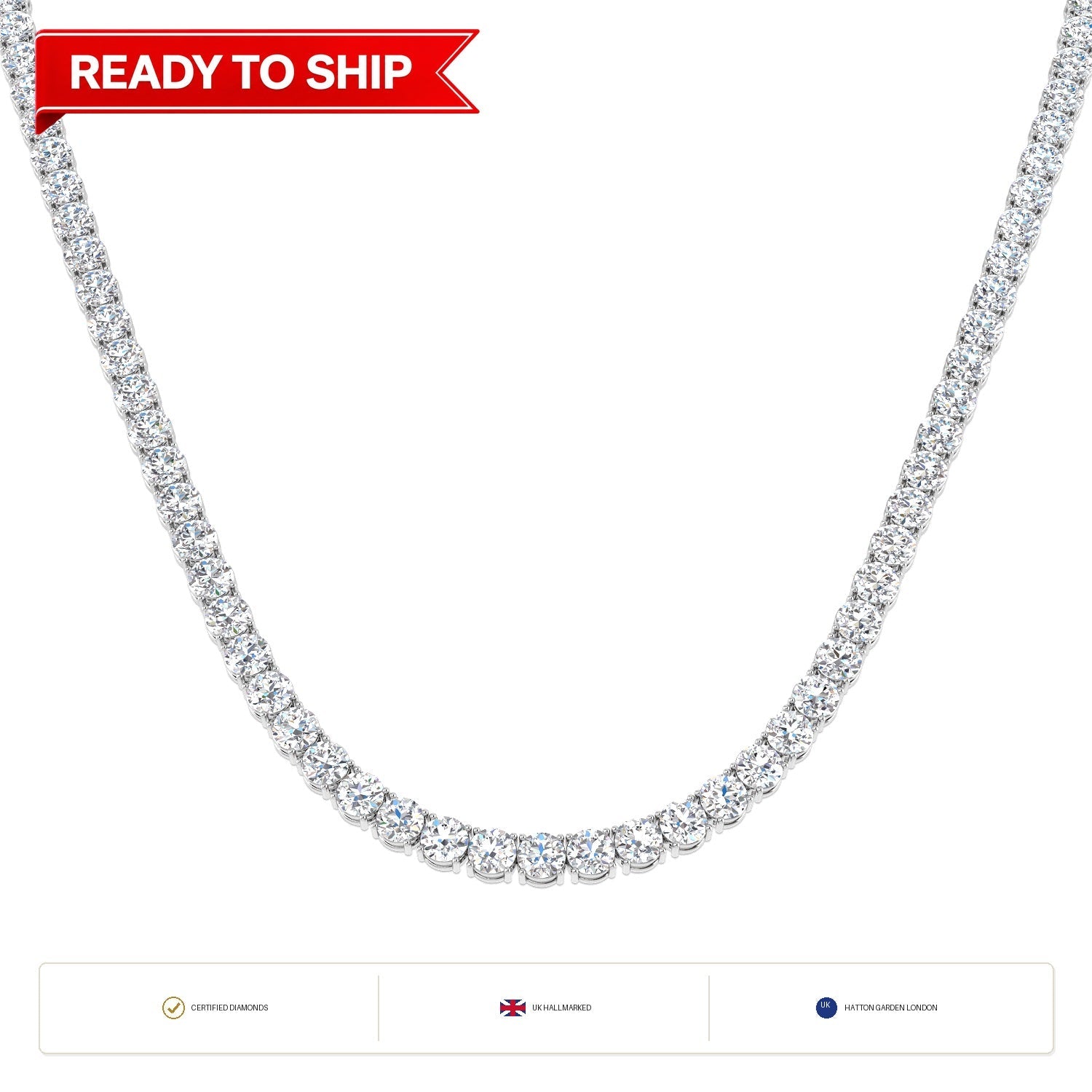 Lab grown diamond tennis bracelet