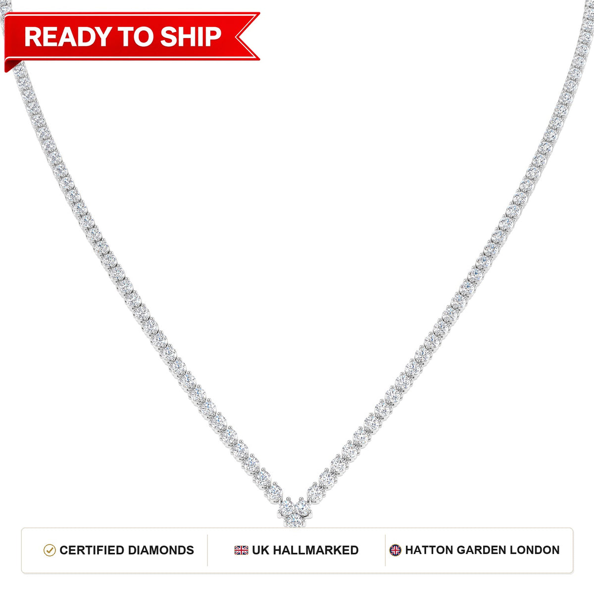 Lab grown diamond tennis bracelet