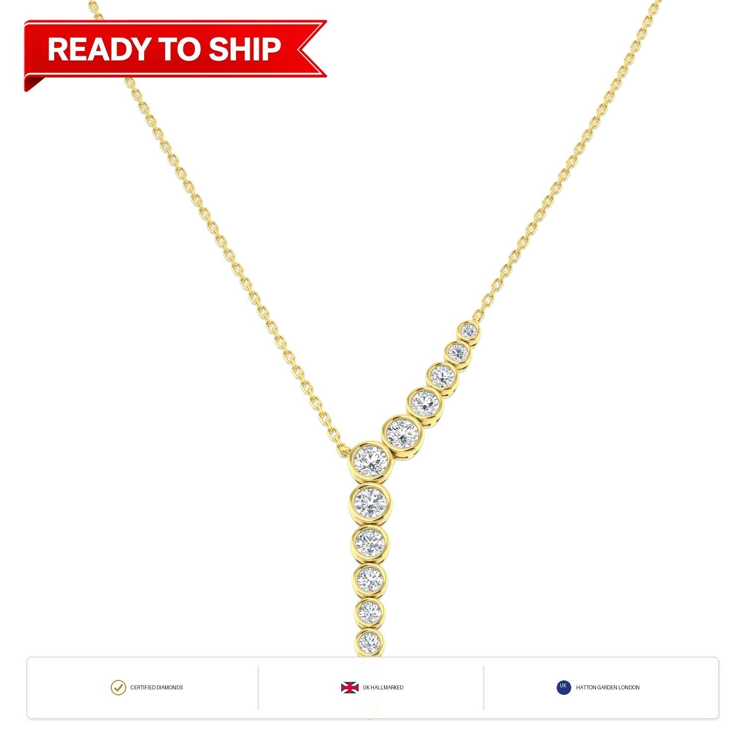 Lab grown diamond tennis bracelet