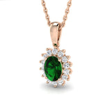 Pippa Gemstone Pendant 0.5ct to 2ct Gold (Without Chain )