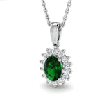 Pippa Gemstone Pendant 0.5ct to 2ct Gold (Without Chain )