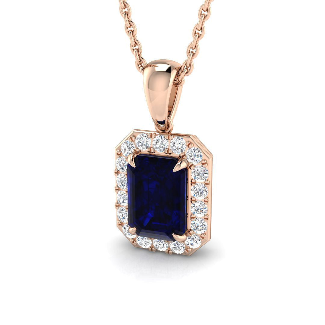 Avril Amethyst Pendant 1ct to 1.25ct Gold (Without Chain )