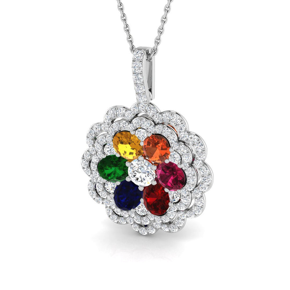 Hugh Sapphire Pendant 3.5ct  Gold(Without Chain )