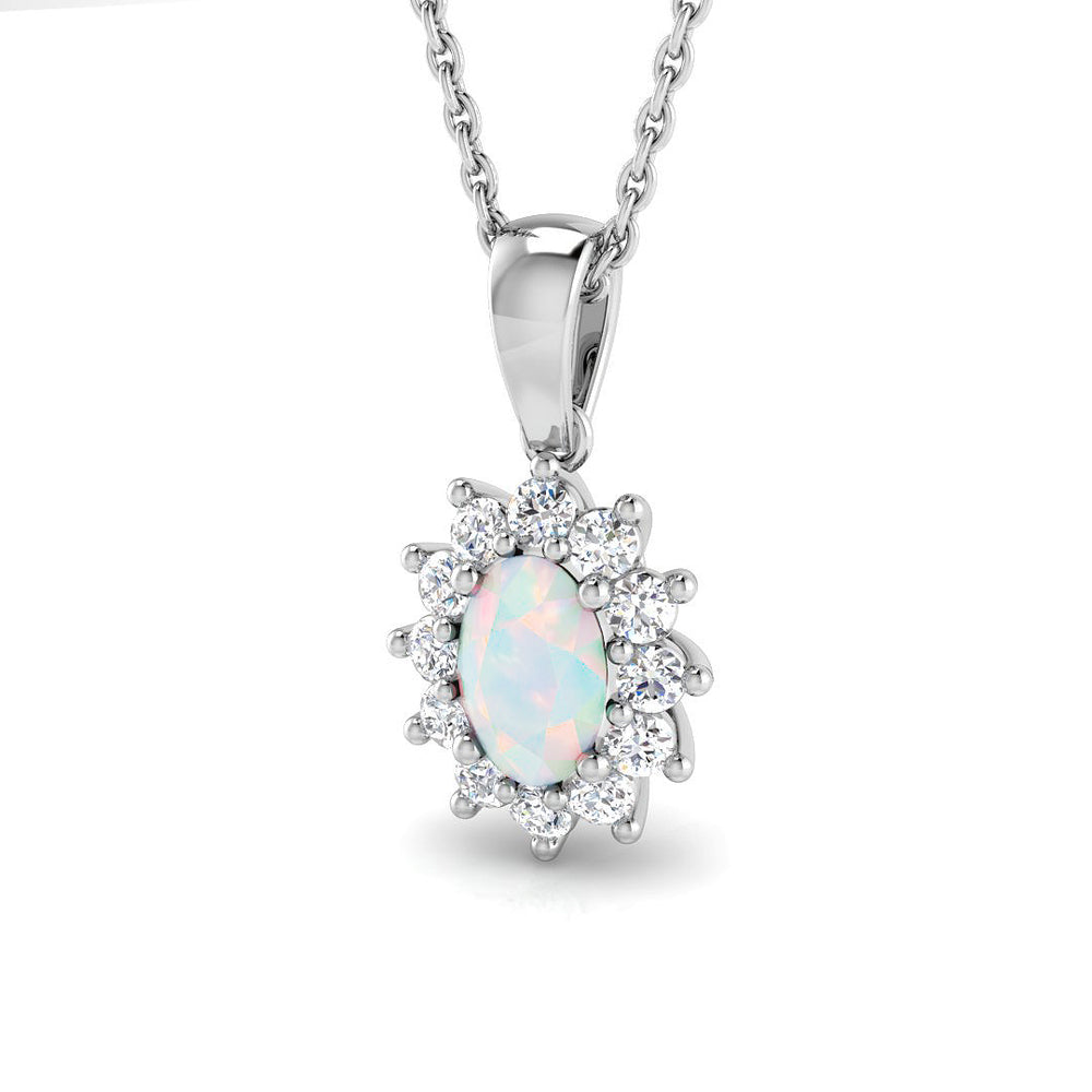 Agnes Aquamarine Pendant 0.5ct to 4ct Gold (Without Chain )