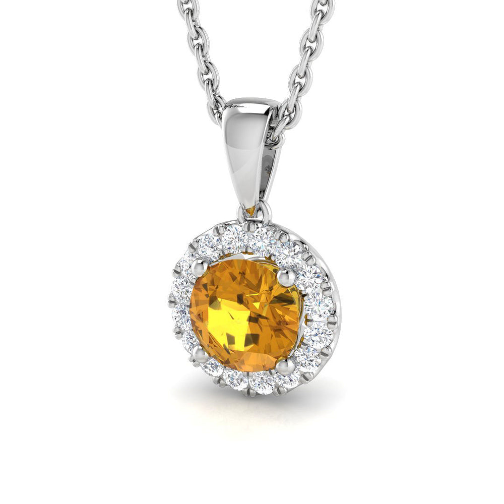 Donna Multi Sapphire Pendant 0.75ct Gold (Without Chain )
