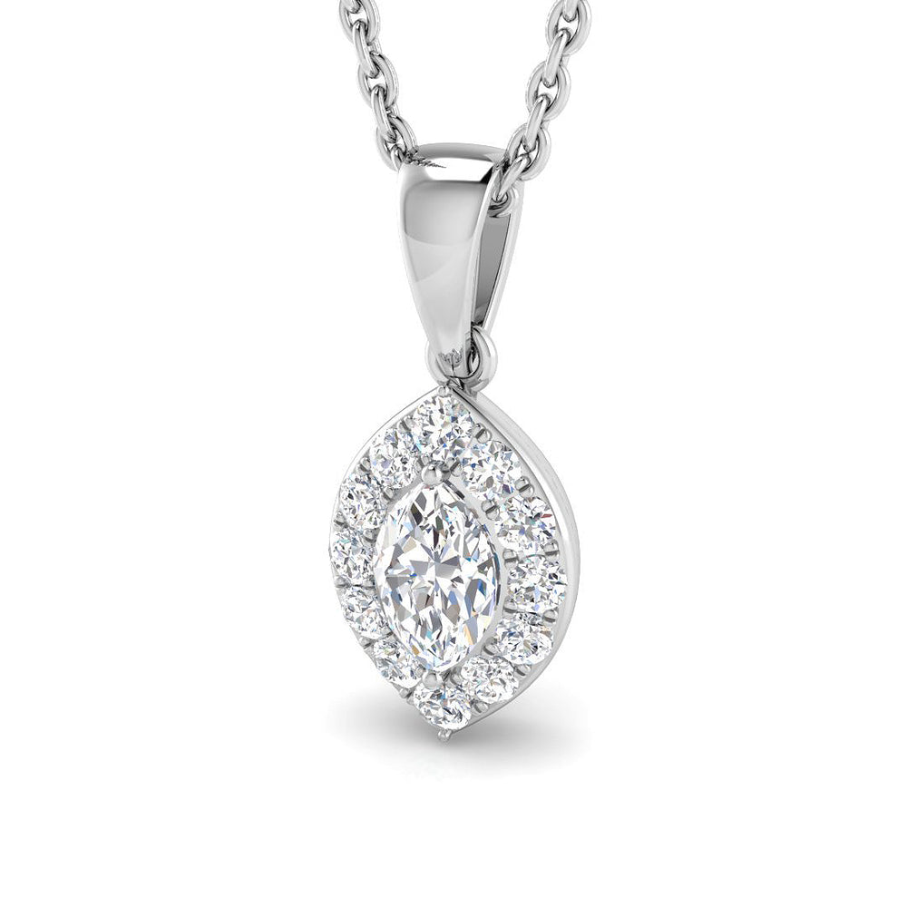 Coral Blue Sapphire Pendant 0.33ct to 0.75ct  Gold(Without Chain )