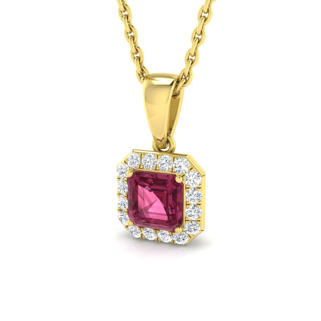Helen Sapphire Pendant 0.5ct to 1.25ct Gold (Without Chain )